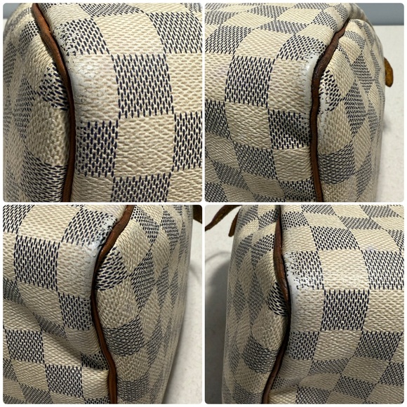 Louis Vuitton Speedy 30 Damier Azur Canvas Leather - Picture 9 of 16